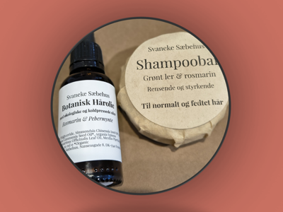  Svaneke Sæbehus - Håndlavet shampoobar og nærende hårolie