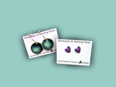 Absalon Design - 1 stk. Øreringe + 1 stk. Sfærer