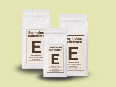 Bornholms Kafferisteri Espresso Dark: 1 stk. 250g + 2 stk. 1000g