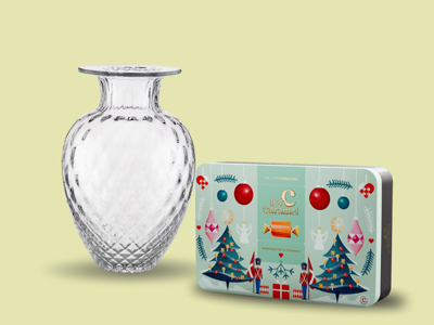 Baltic Sea Glass Pineapple Klar - Karamelleriet Tinboks 