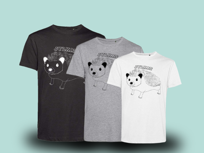 Jylkat T shirt - 2 stk