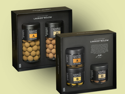 Bülow Lakrids - 1 stk Gaveæske A, B & D + 1 stk Gaveæske A & D