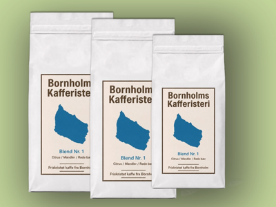 Bornholms Kafferisteri - Blend no. 1 - 2 stk. 1000g + 1 stk. 500g