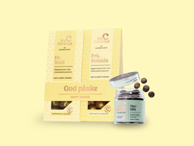 Karamelleriet - 1 stk. Hr. Smil & Frk. Solskin + 1 stk. Havblik