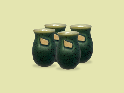 Absalon Design - 4 stk Shotglas Grøn