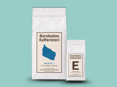 Bornholms Kafferisteri Pakke - 1 stk. 1000g Blend no 1 +1 stk. 250g Espresso Dark