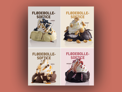 Kjærstrup 4 stk flødebollesoftice - BEVIS