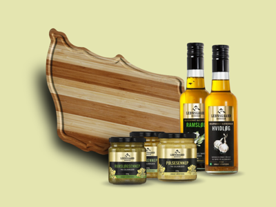 Bornholmerbrættet - Lehnsgaard sennep - Lehnsgaard olie 