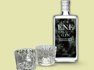 2 stk Glas + Wild Distillery Gin 