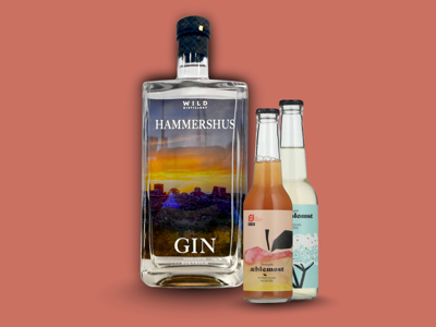 Gin med Hammershus 35 CL + 2stk Most