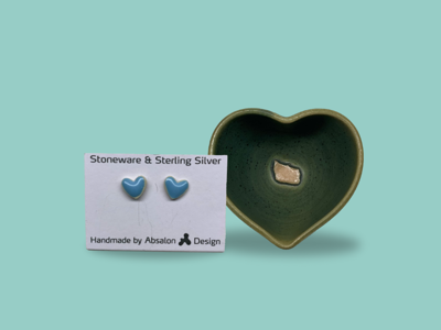 Absalon Design - 1 stk. Hjerteskål + 1 stk. Valgfri øreringe