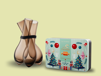 Baltic Sea Glass Smoke Brown - Karamelleriet Tinboks