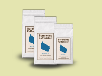 Bornholms Kafferisteri - Blend no 1: 1 stk. 250g + 2 stk. 1000g