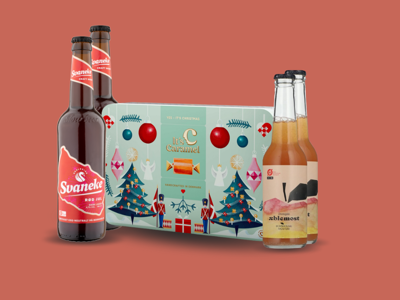 Tinboks med Karameller fra Karamelleriet - 2 stk Svaneke Bryghus øl - 2 stk Most