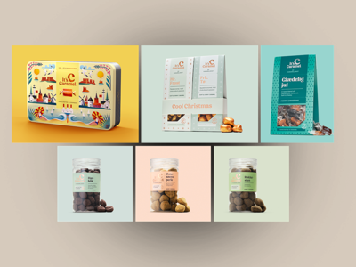 Karamelleriet - Karameller Premium Mix: Bornholmerdåsen + Cool Christmas + Glædelig Jul 300g + Østersøens Perle 185g + Rokkesten 185g + Havblik 185g