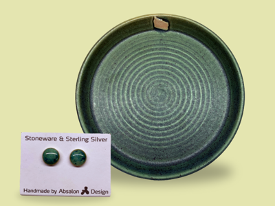 Absalon Design - 1 stk. Tallerken + 1 stk. Valgfri Øreringe