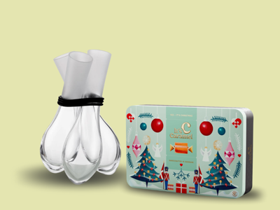 Baltic Sea Glass Frosted top - Karamelleriet Tinboks