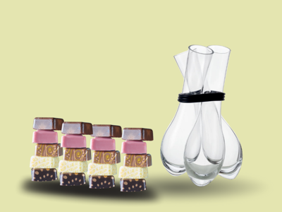 Baltic Sea Glass Klar top + Kjærstrup Chokolade