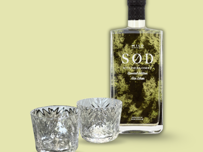 Wild Distillery & 2 stk Baltic Sea Glass
